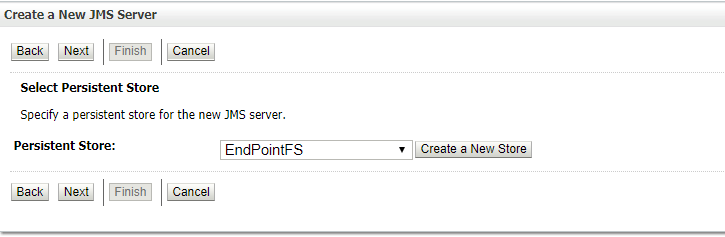 Create New JMS Server